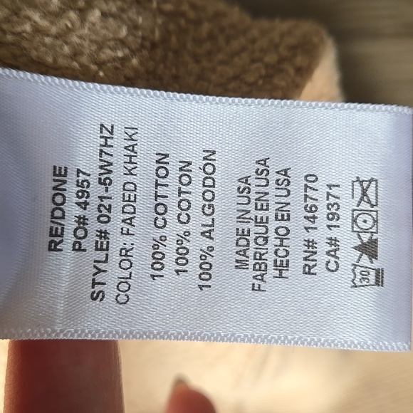 Re/Done X Hanes 70s Half-Zip Sweatshirt - Picture 5 of 6